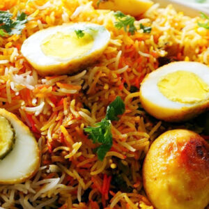 চিকেন বিরিয়ানী ডিম সহ